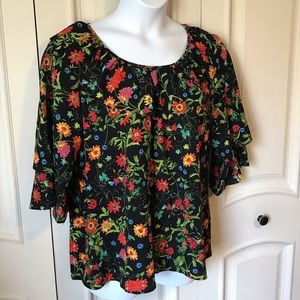 NEW Línea by Louis del Olió Floral Blouse